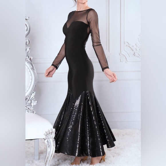 Dance America practice dress smooth sequin black xs - Picture 1 of 7